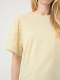 Product image thumbnail - YASLEX BRODERIE ANGLAIS T-SHIRT, Anise Flower | 3