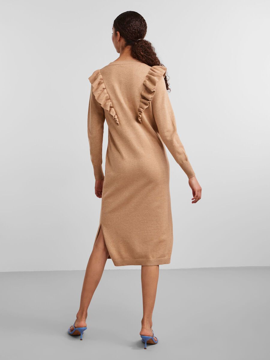 Y.A.S YASHELLO KNITTED DRESS, Tobacco Brown, highres - 26028127_TobaccoBrown_980461_004.jpg
