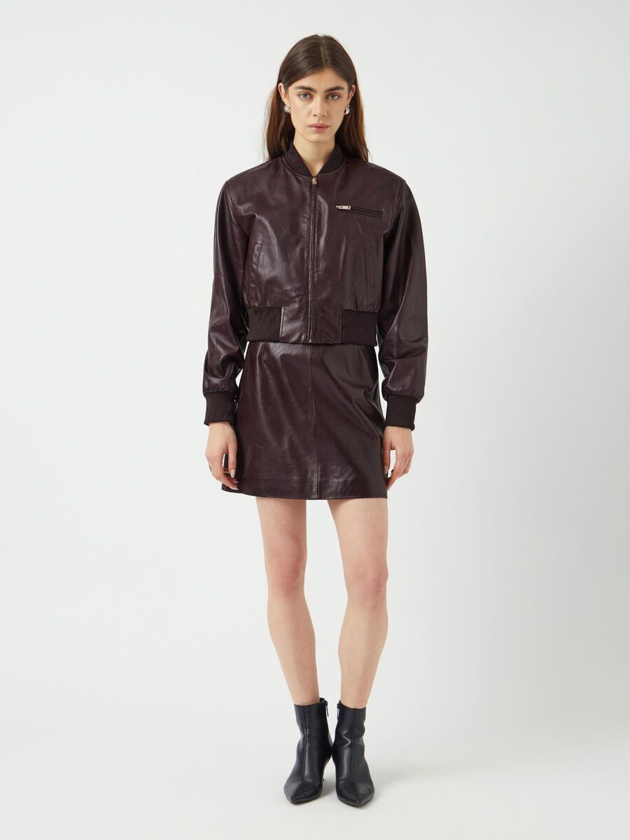 Carousel image - YASKALA - BOMBER COURT VESTE EN CUIR, Port Royale | 4