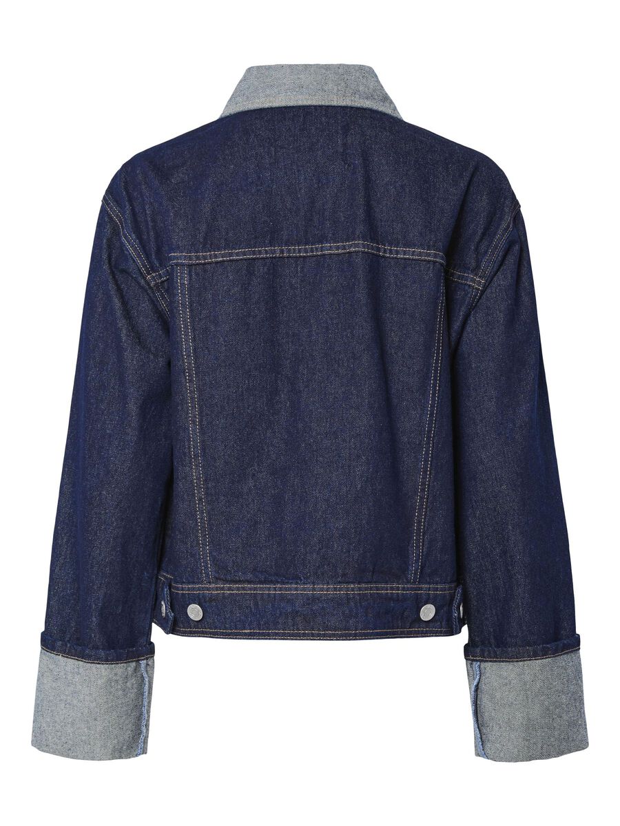 YAS YASMARIA DENIM JACKET, Dark Blue Denim, highres - 26036491_DarkBlueDenim_002.jpg
