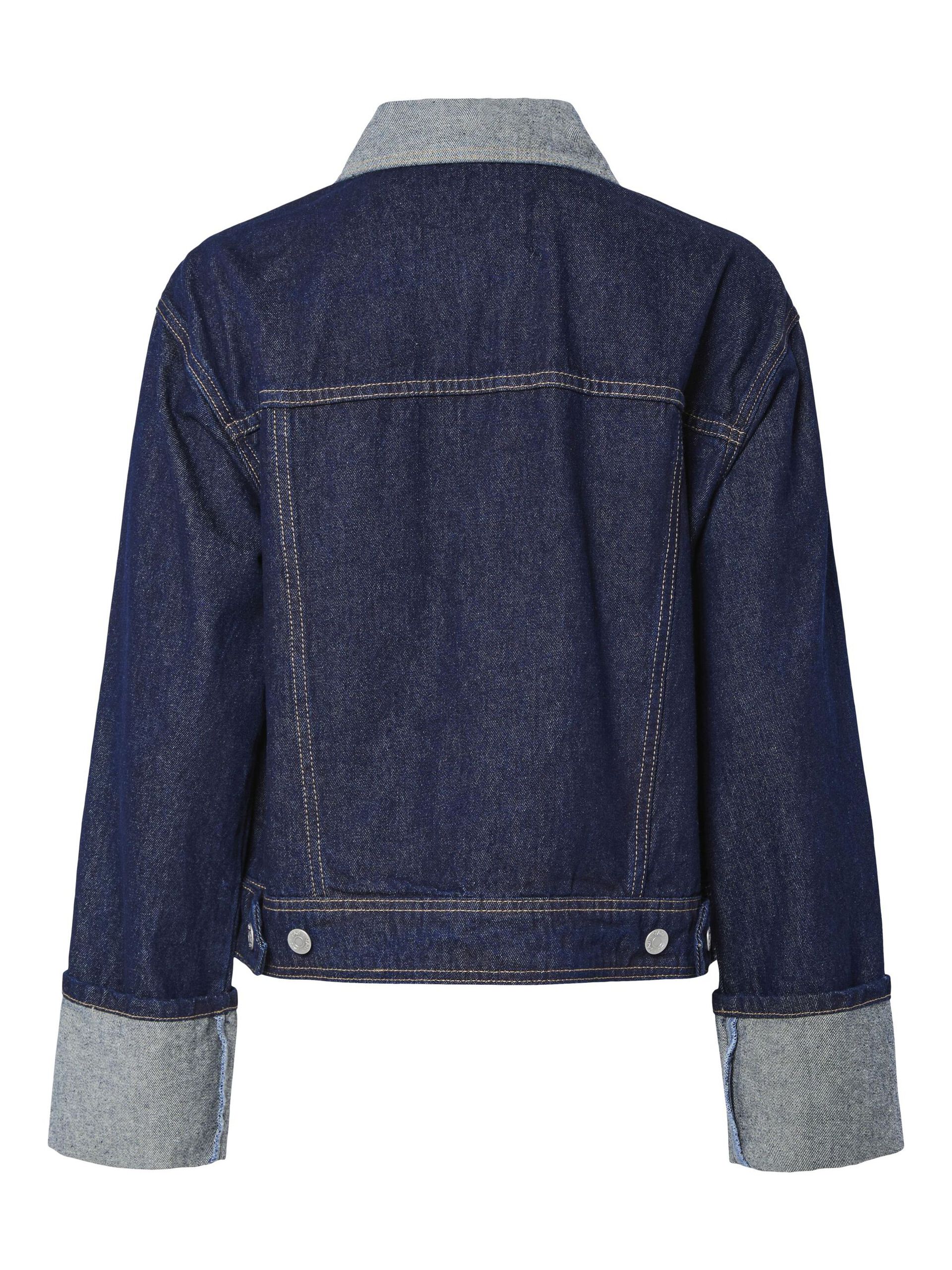 Carousel image - YASMARIA DENIM JACKET, Dark Blue Denim | 3