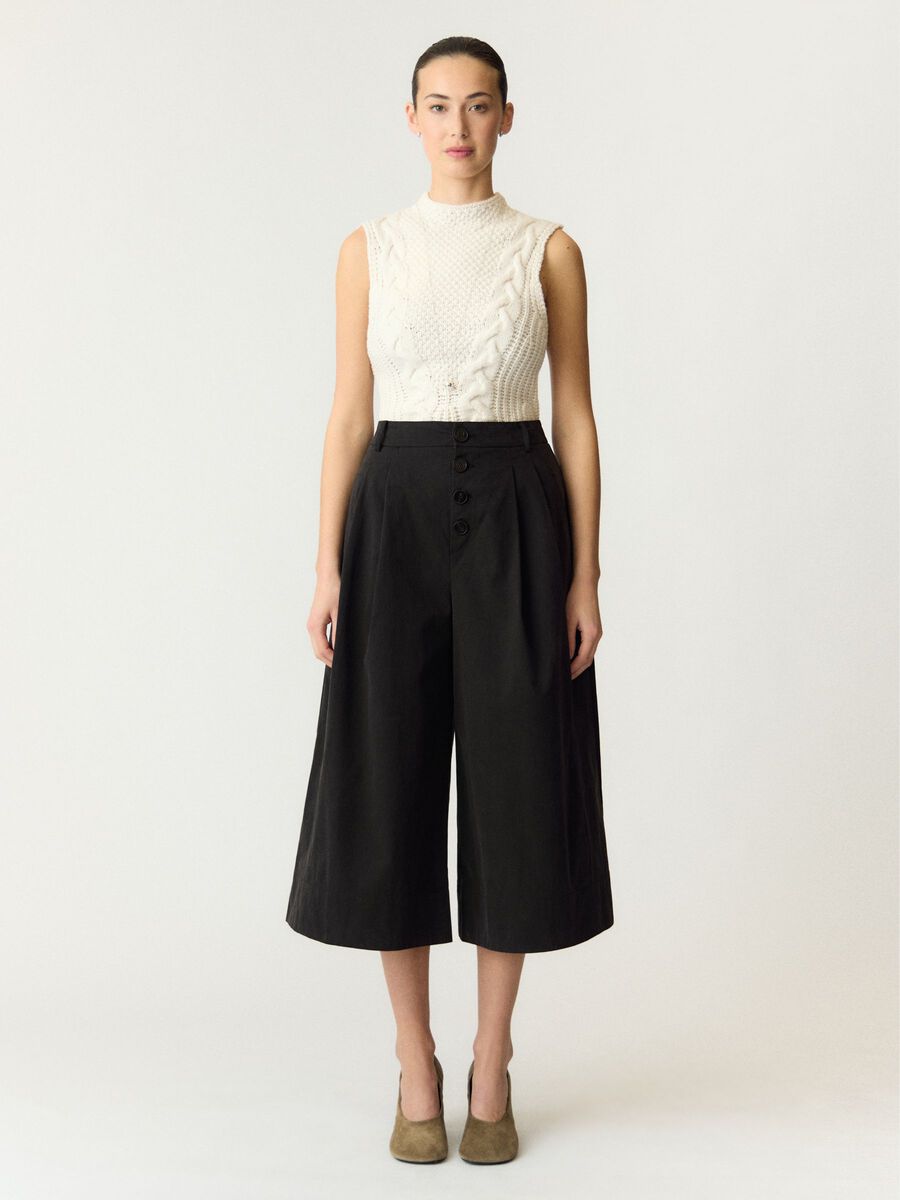 Carousel image - YASCASI HW WIDE  CULOTTES, Black | 4
