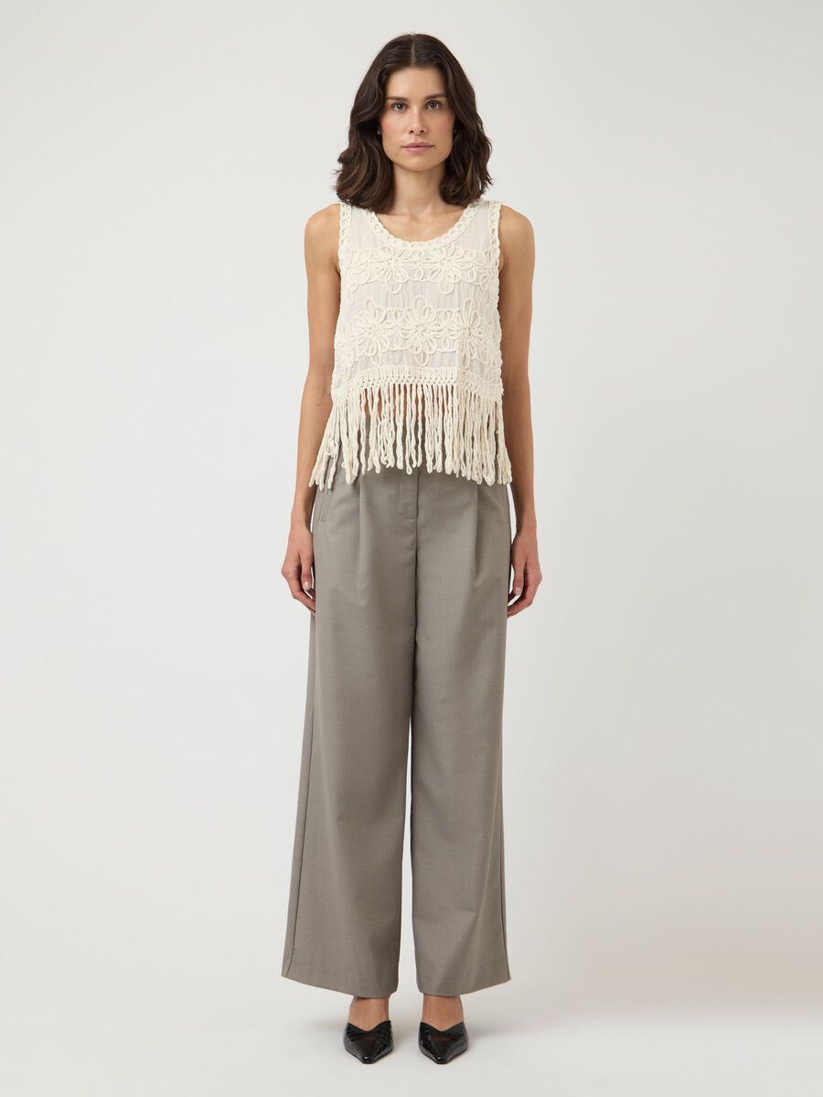 Carousel image - YASBERA CROCHET TANK TOP, Birch | 4