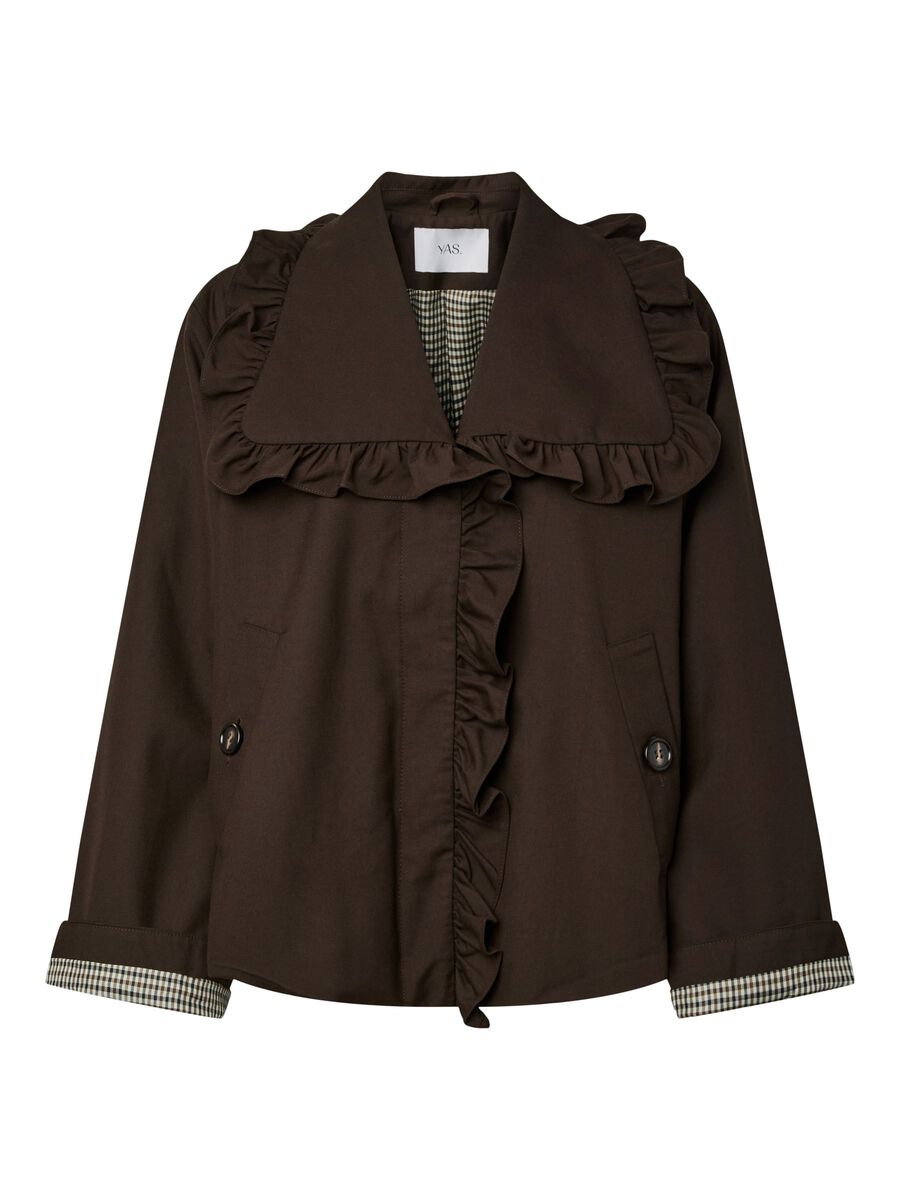 Carousel image 6 YASELSIA KURZER TRENCHCOAT, Coffee Bean