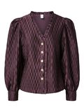 Product image thumbnail 1 YASRIPPLE LS V-NECK  SHIRT, Plum Perfect