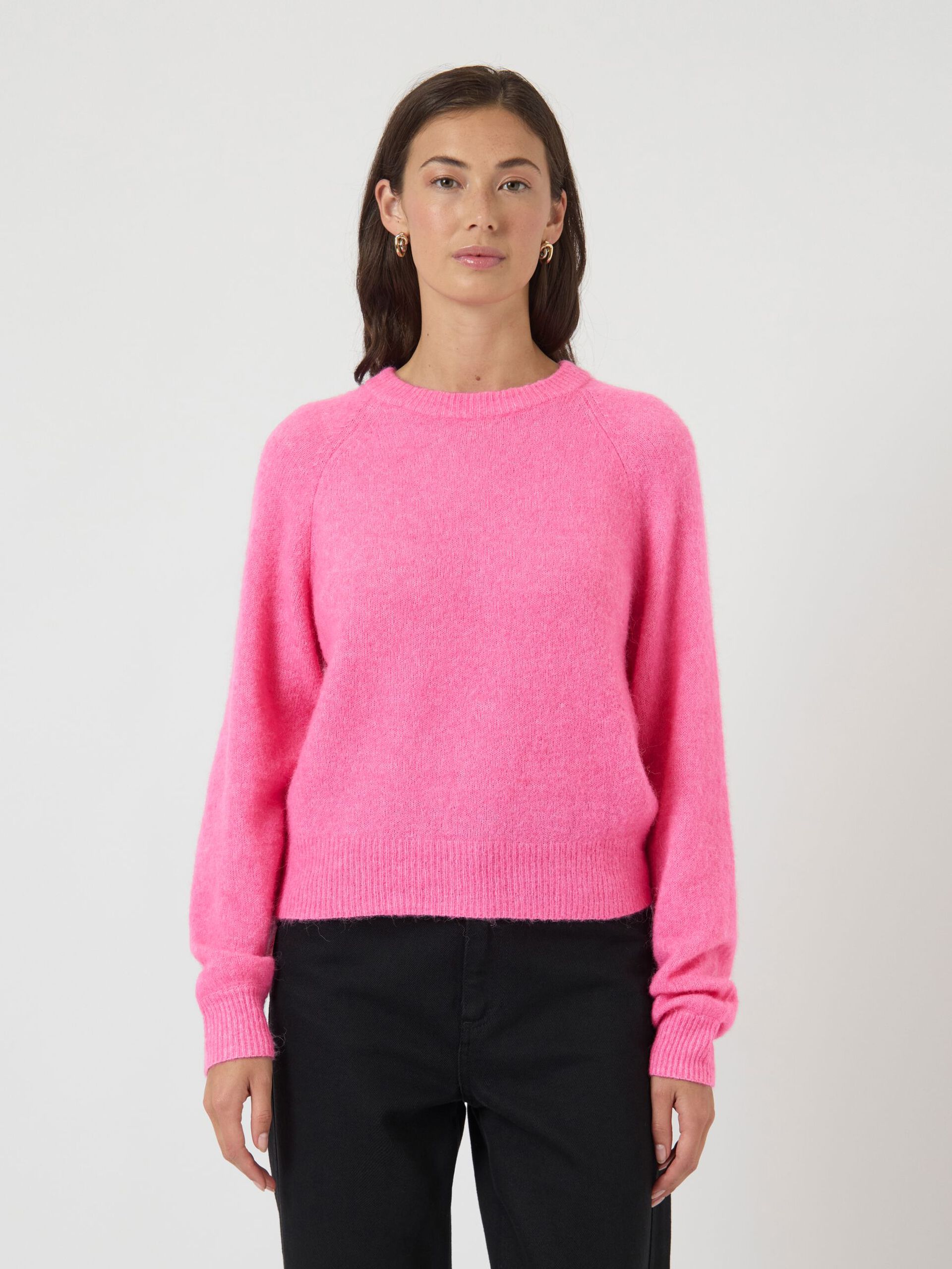 Bruine Y.A.S. Trui YASFONNY LS KNIT PULLOVER