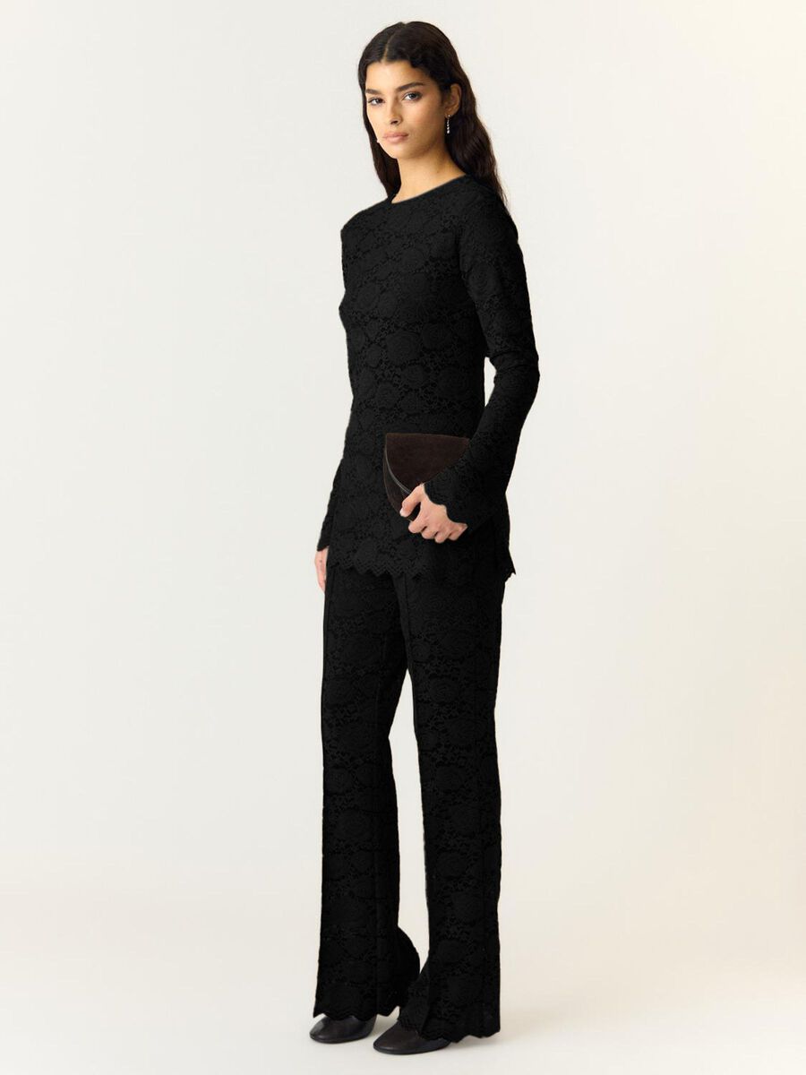 Carousel image 1 YASVELSIE - TMH JERSEY DENTELLE PANTALON, Black