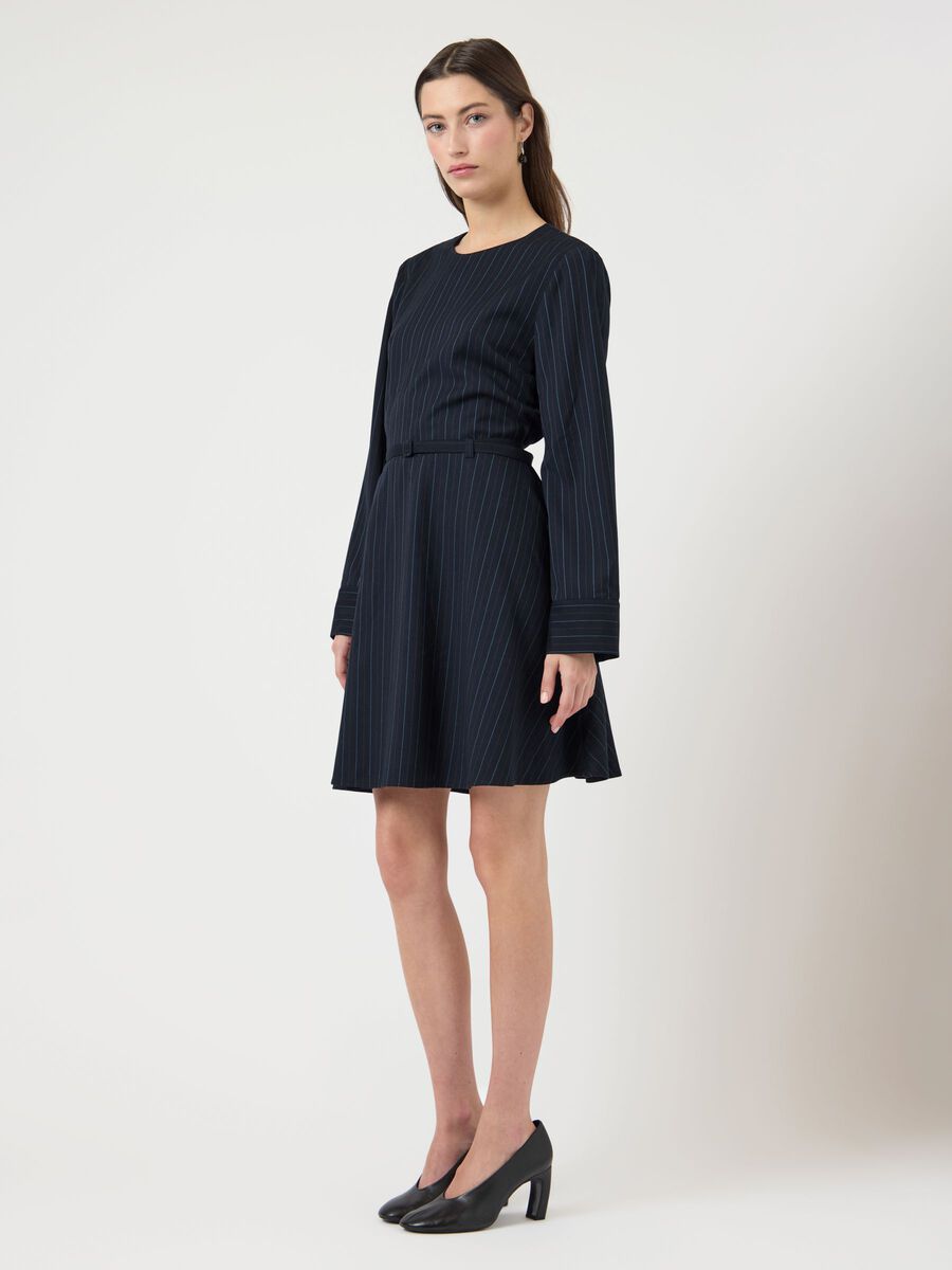 Product carousel image - YASPIMIS N&Aring;LESTRIBET KORT KJOLE, Navy Blazer | 1