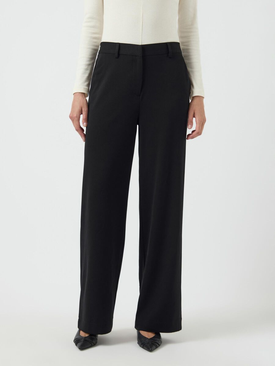 YAS YASSUSSI WIDE TROUSERS, Black, highres - 26037912_Black_003.jpg