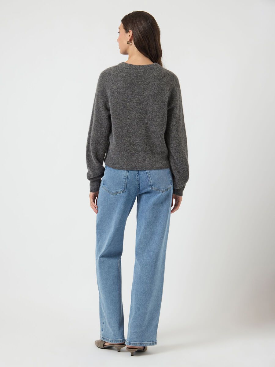 Carousel image - YASJOHI WOLL STRICKPULLOVER, Medium Grey Melange | 2