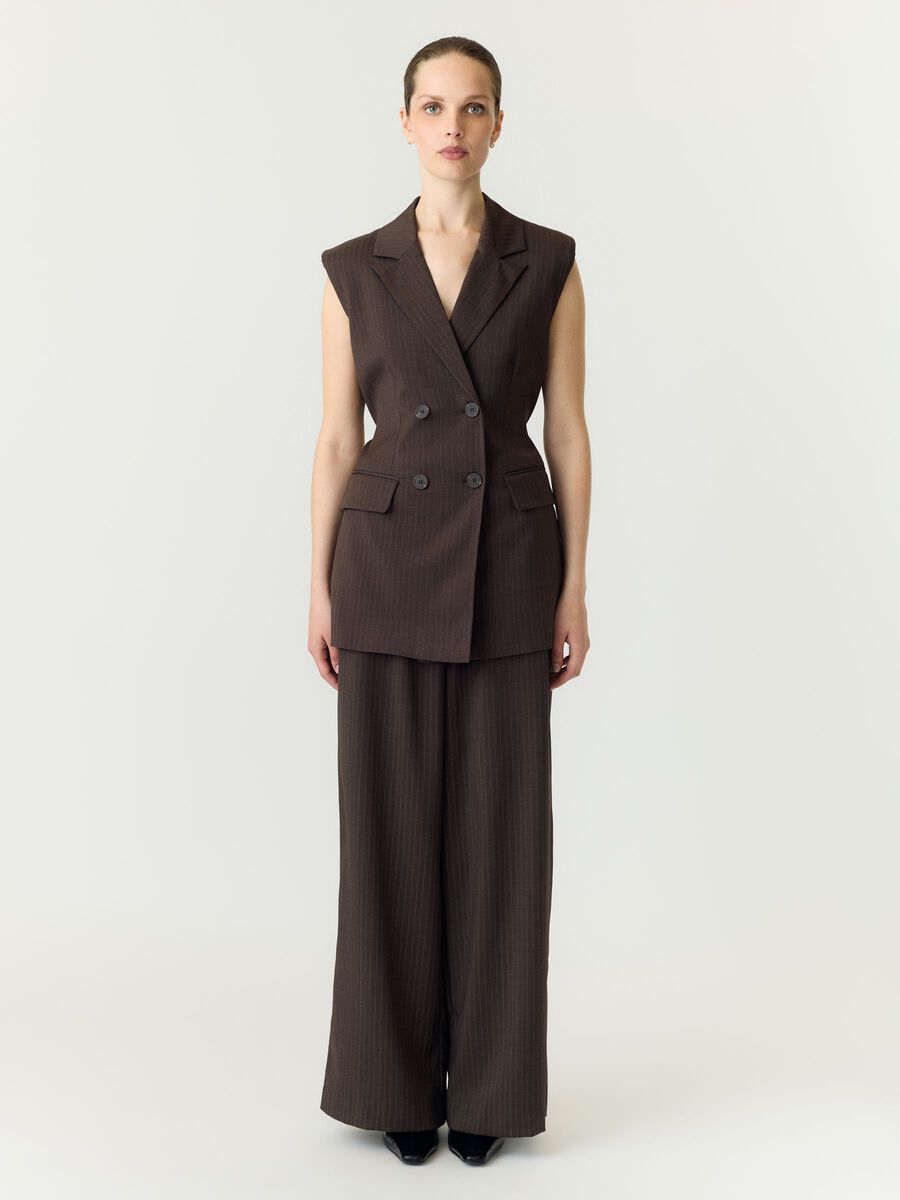 Carousel image 4 YASSHIMMA WAISTCOAT, Chocolate Brown