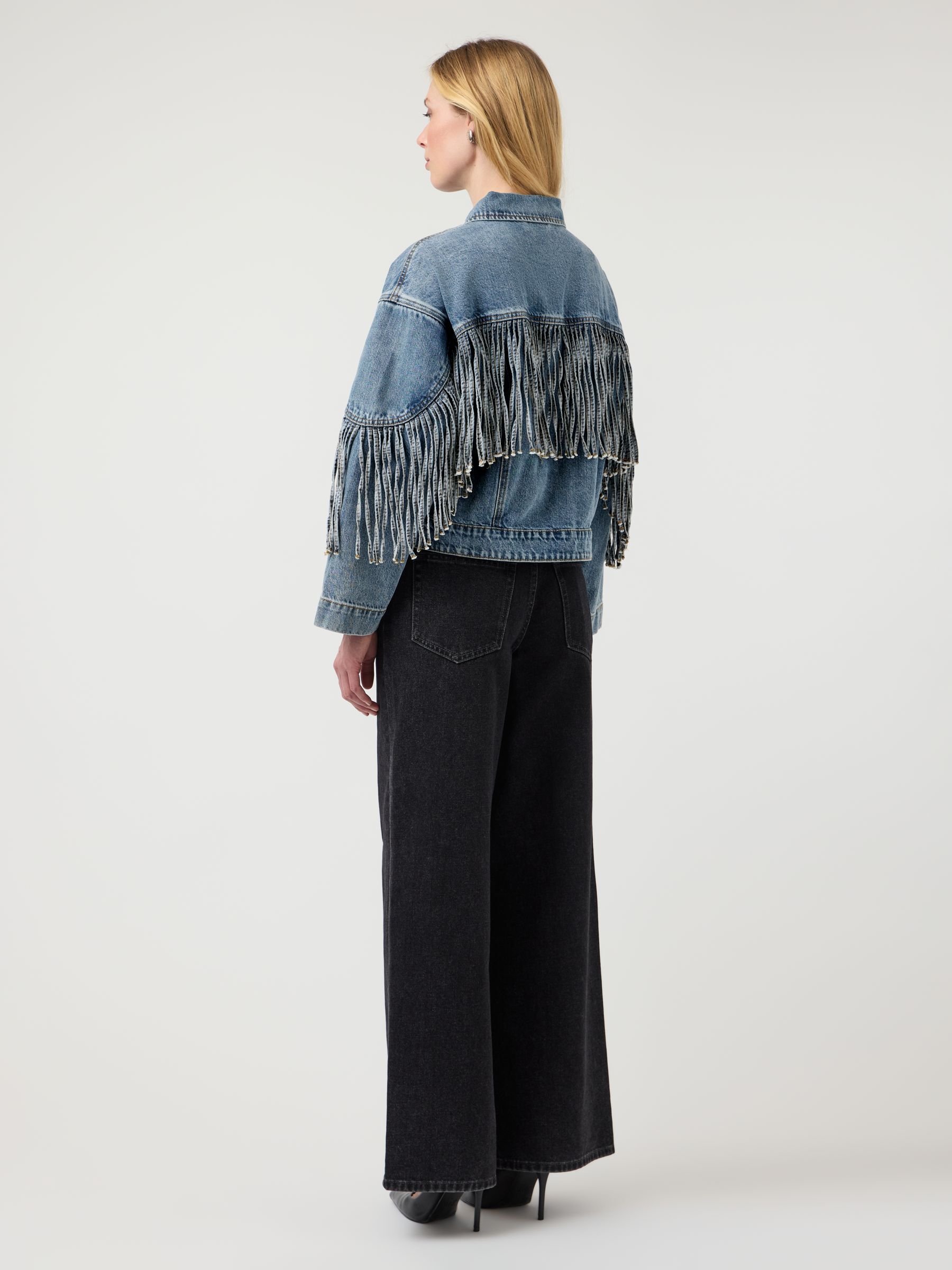 YASAIKO DENIM JACKET | Blue | YAS® UK