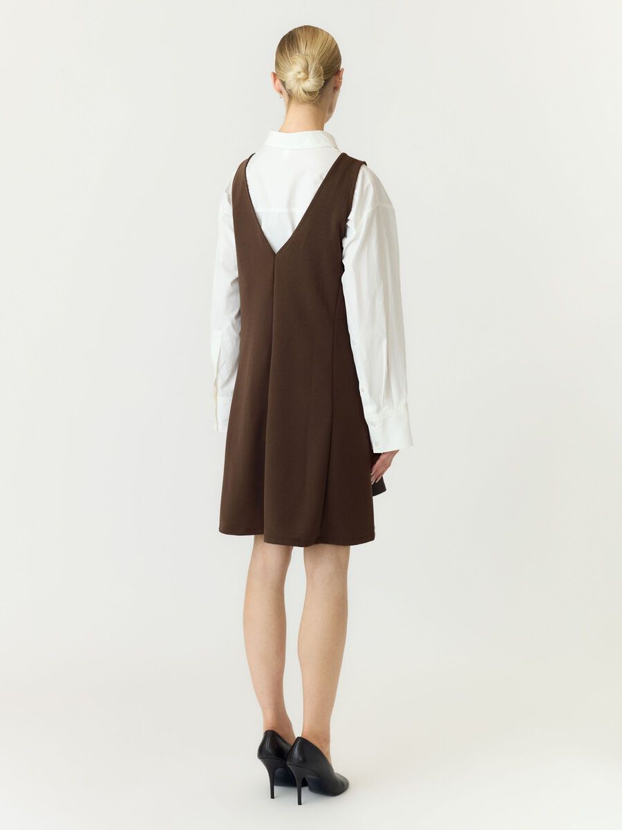Carousel image 2 YASMALEA WIDE SPENCER DRESS, Chocolate Brown