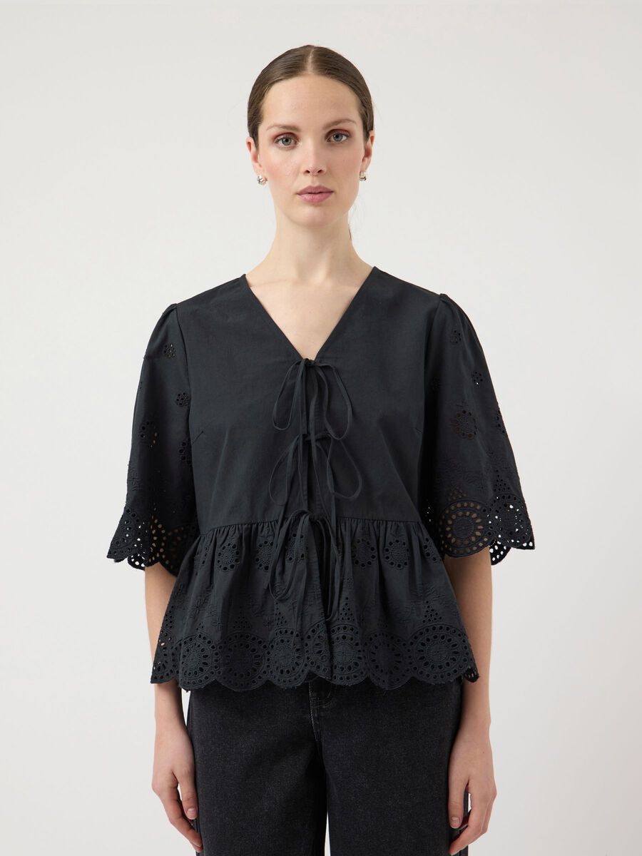 Carousel image - YASCORNELIA TOP, Black | 1