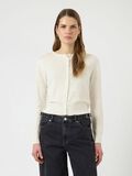 Product image thumbnail - YASLINNEA  KNITTED CARDIGAN, Pristine | 1