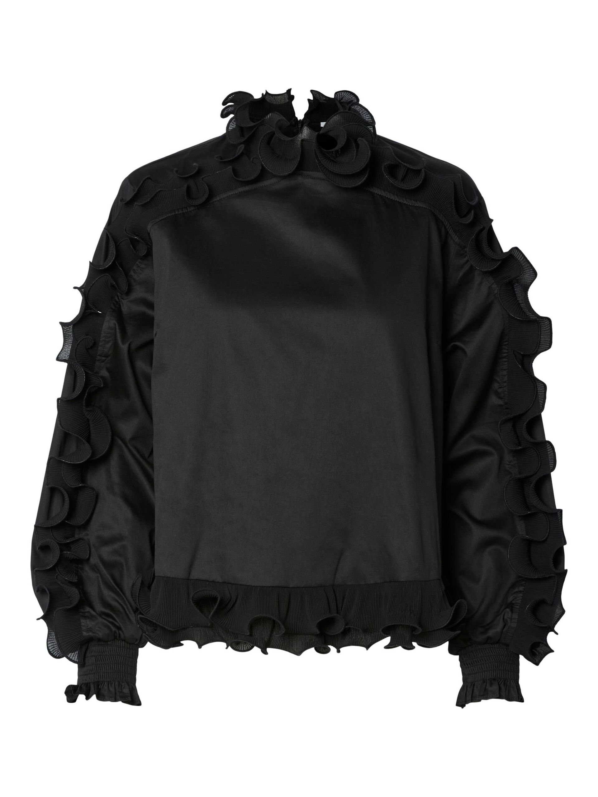 Carousel image - YASMIMA LONG SLEEVED TOP, Black | 5