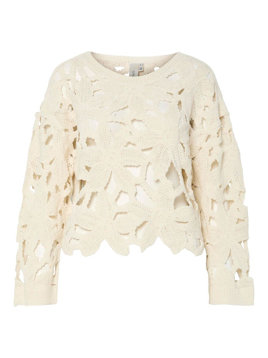 YAS YASRUMA KNIT TOP, Birch, highres - 26037324_Birch_001.jpg
