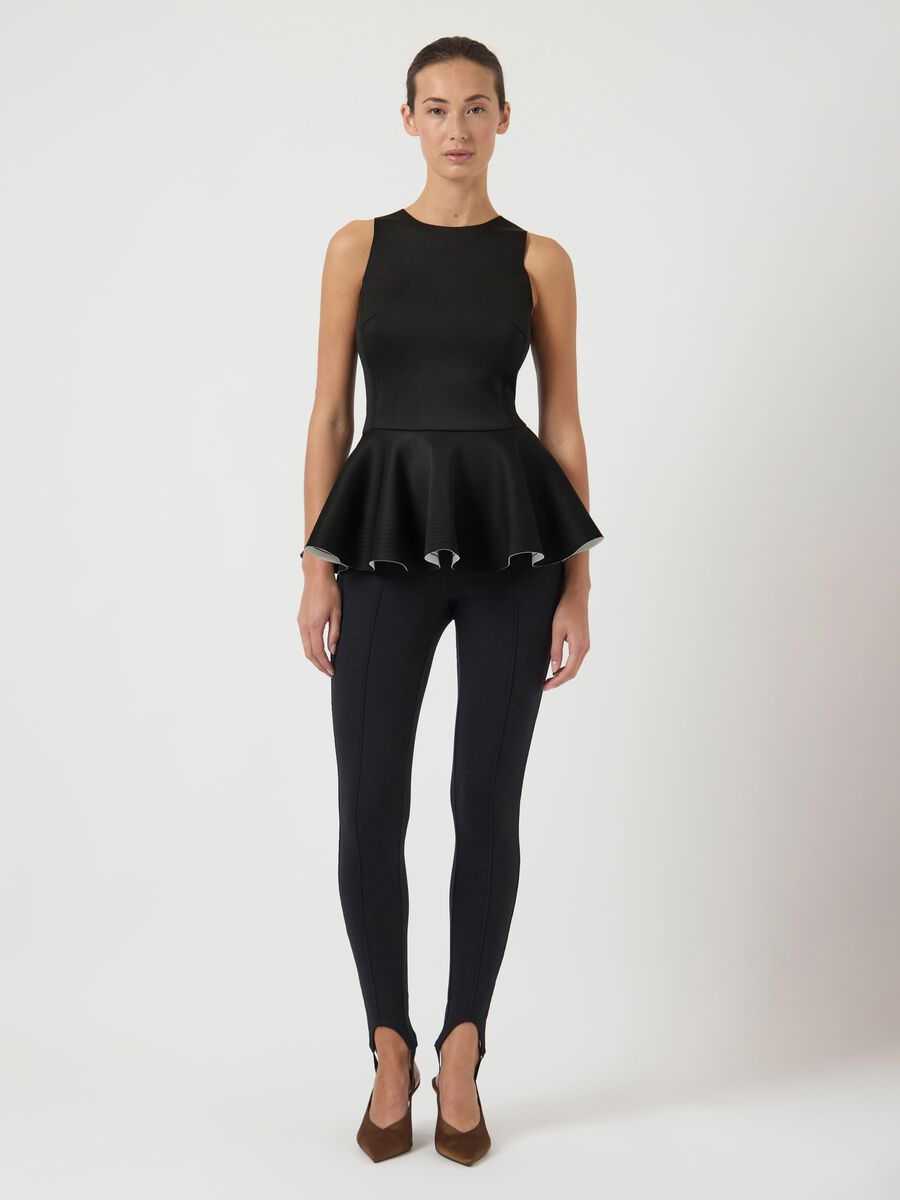 Carousel image - YASNAOMI TOP SANS MANCHES, Black | 4