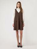 Product image thumbnail - YASMALEA WIDE SPENCER DRESS, Chocolate Brown | 1
