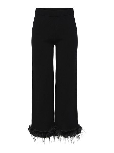 Y.A.S YASPLUMA KNITTED TROUSERS, Black, highres - 26033125_Black_001.jpg