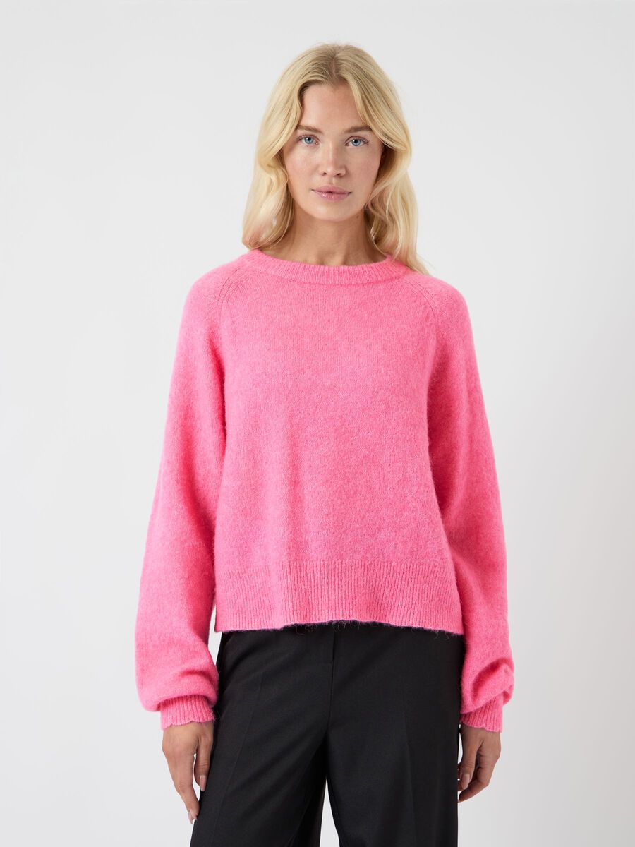 Product carousel image - YASJOHI WOLL STRICKPULLOVER, Begonia Pink | 1