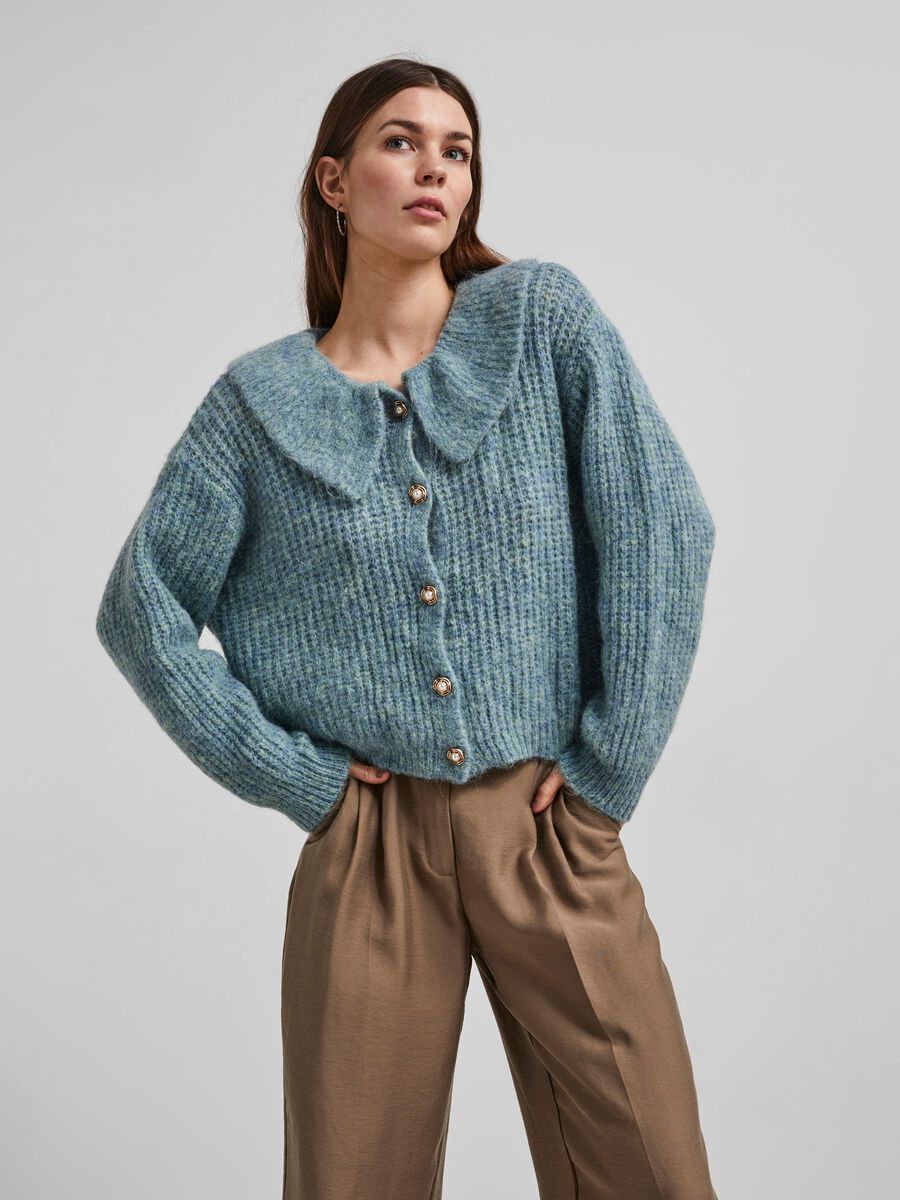 Carousel image - YASZALA KNITTED CARDIGAN, Lavender Lustre | 1