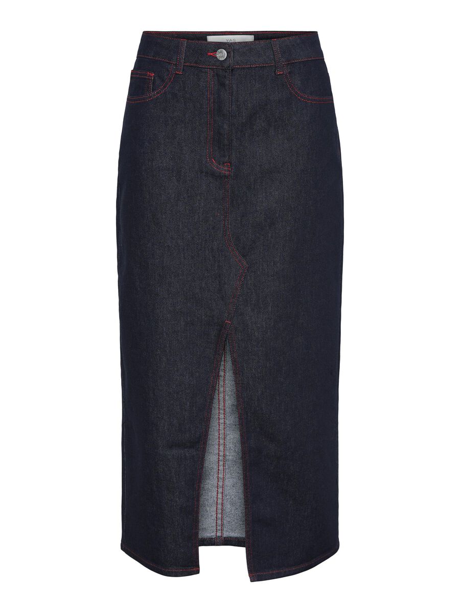 YAS YASINDA  DENIM SKIRT, Dark Blue Denim, highres - 26035285_DarkBlueDenim_001.jpg