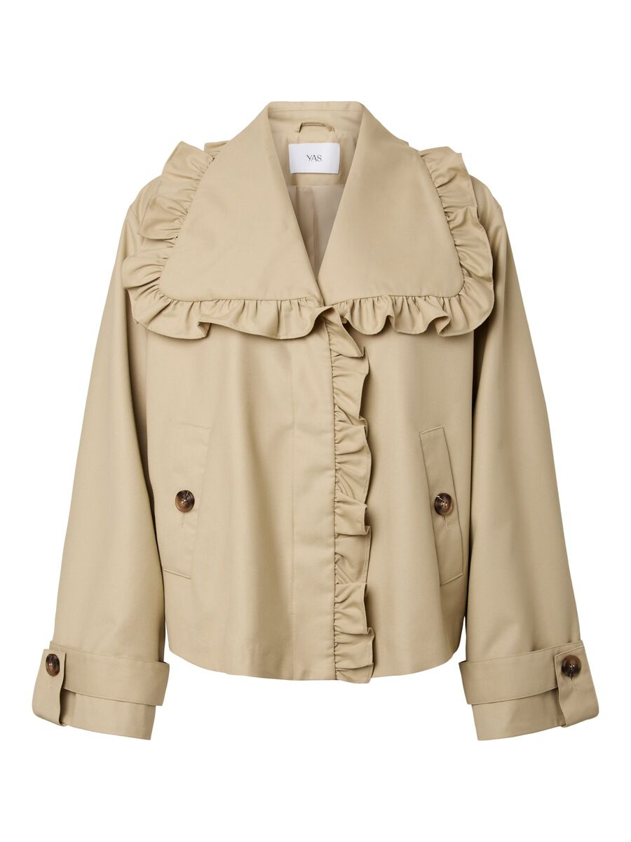 Product carousel image - YASELSANA SHORT TRENCHCOAT, Travertine | 2