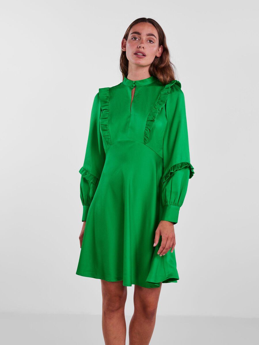 YAS YASFERNI KORT KLÄNNING, Fern Green, highres - 26028182_FernGreen_003.jpg
