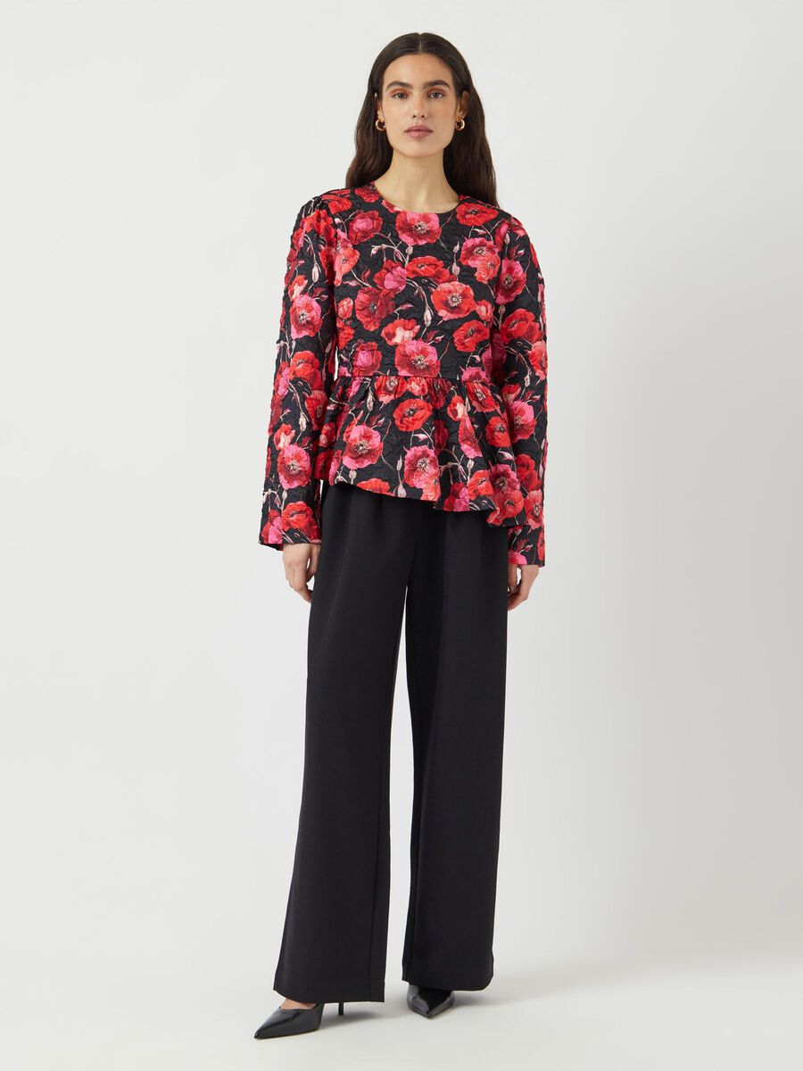 Carousel image - YASPOPPINA LANGERMET BLUSE, Black | 4