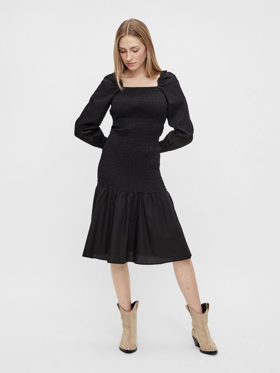 YASBELIA MIDI DRESS, Black, highres