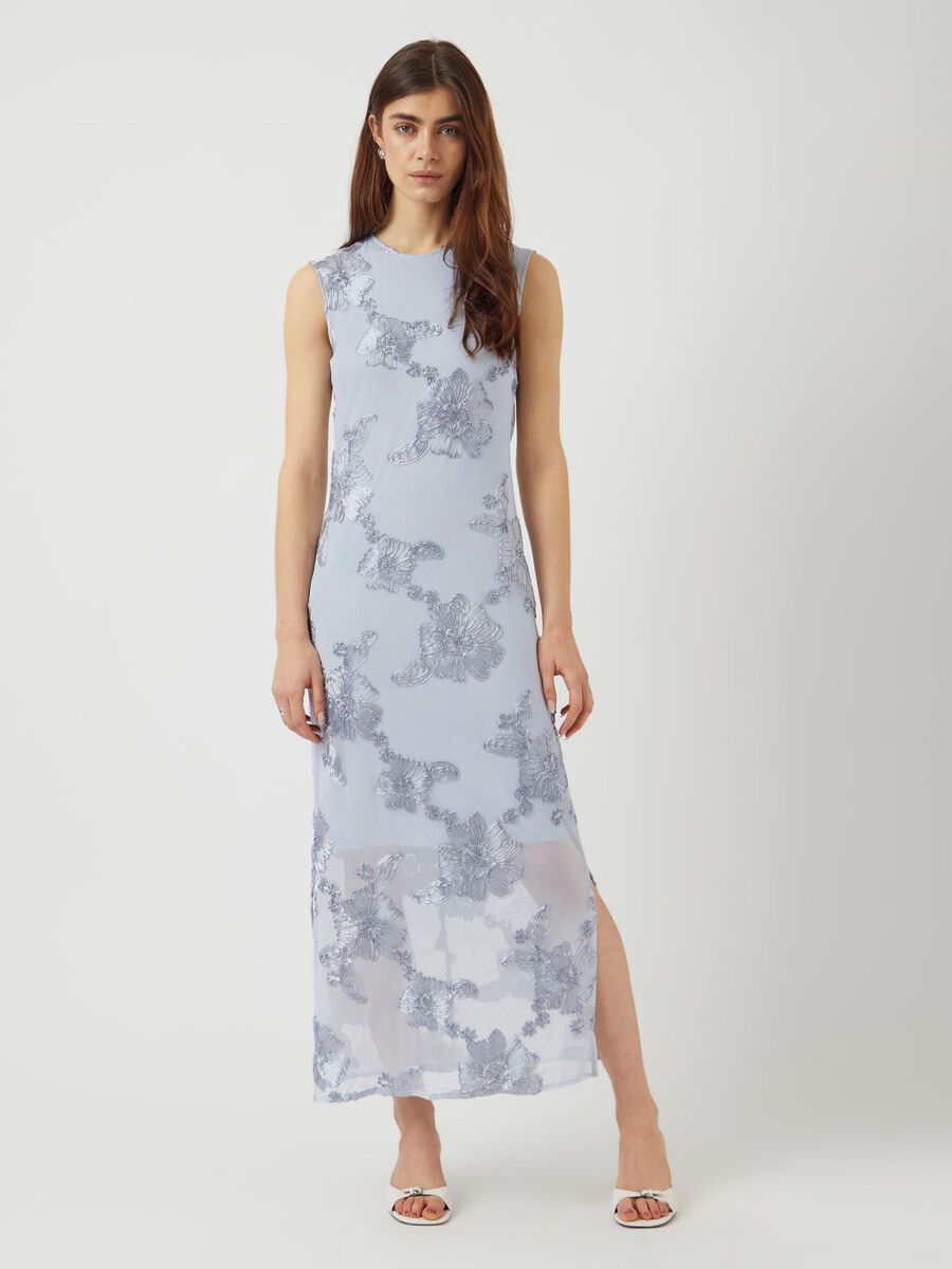 YAS YASFLOREE LONG DRESS, Halogen Blue, highres - 26037067_HalogenBlue_005.jpg