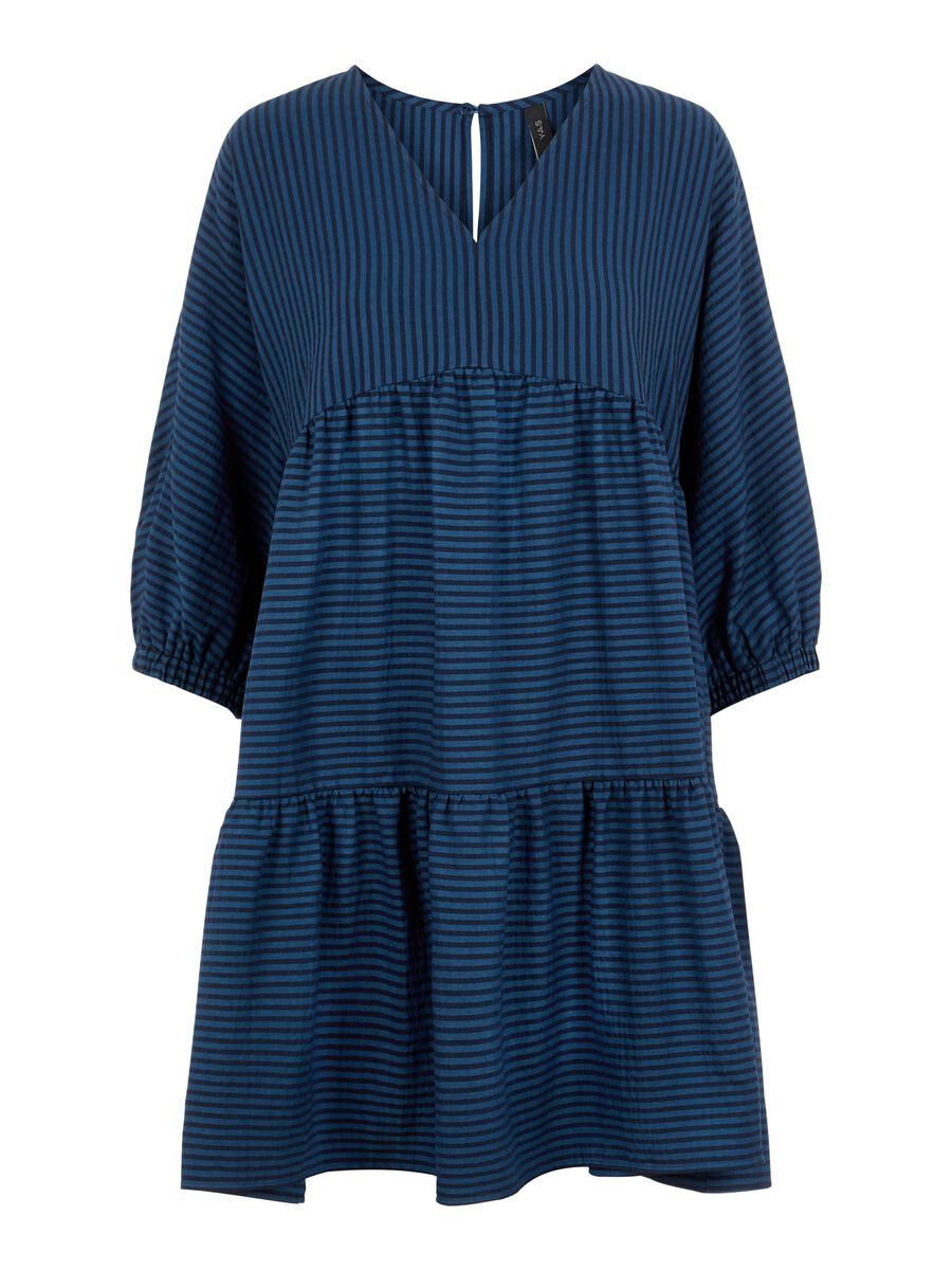 Carousel image - YASCHAR SMOCK DRESS, Navy Blazer | 6