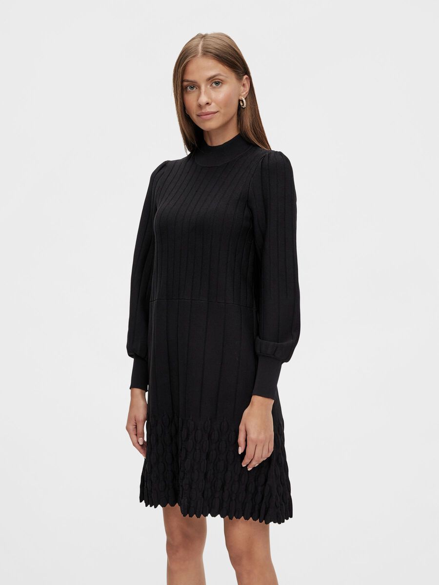 YAS SUKIENKA Z DZIANINY, Black, highres - 26025503_Black_003.jpg