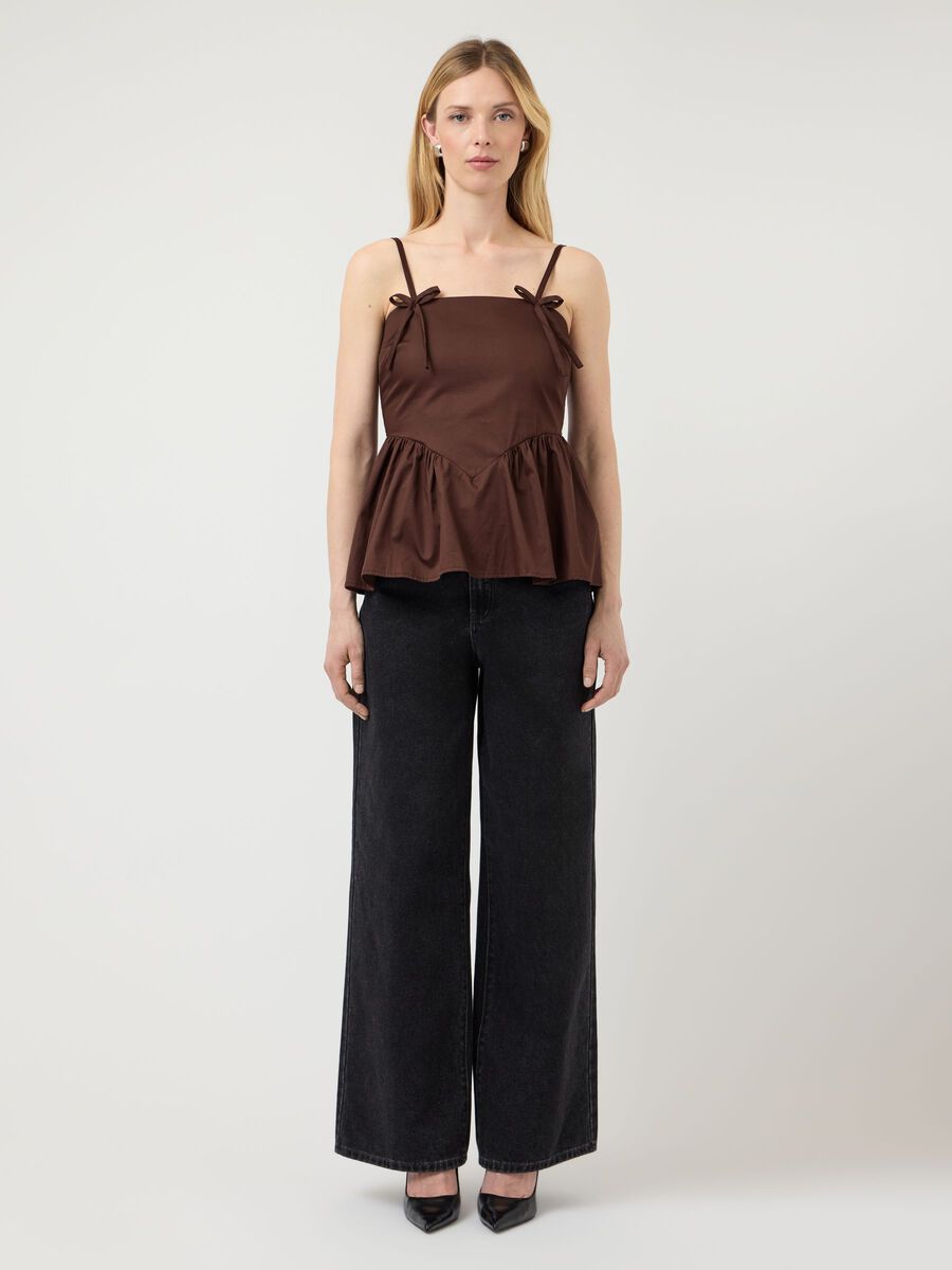Carousel image - YASMAGLY  STRAP TOP, Coffee Bean | 4