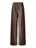 Product image thumbnail - PANTALON &Agrave; JAMBE AMPLE, Chocolate Brown | 1