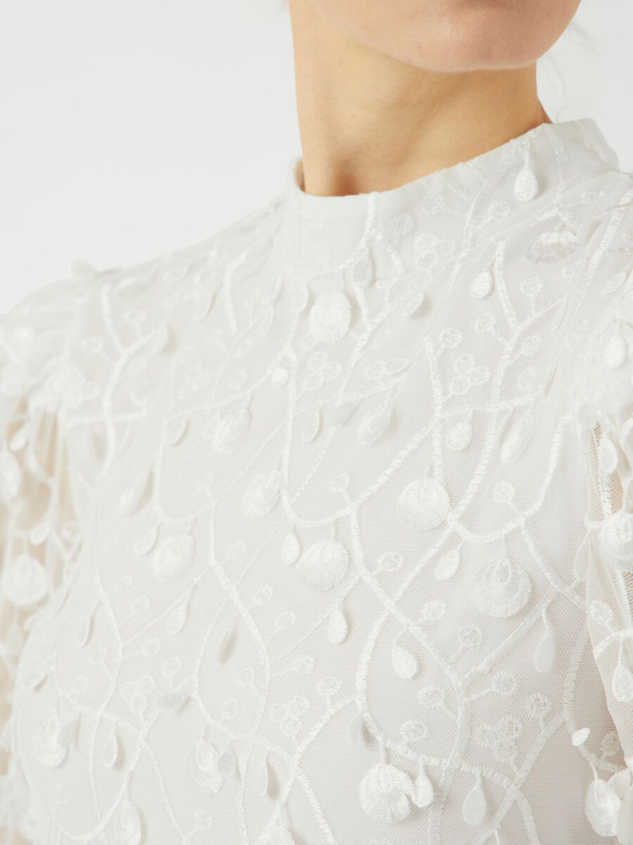 Carousel image - YASBEATE SHORT DRESS, Star White | 5