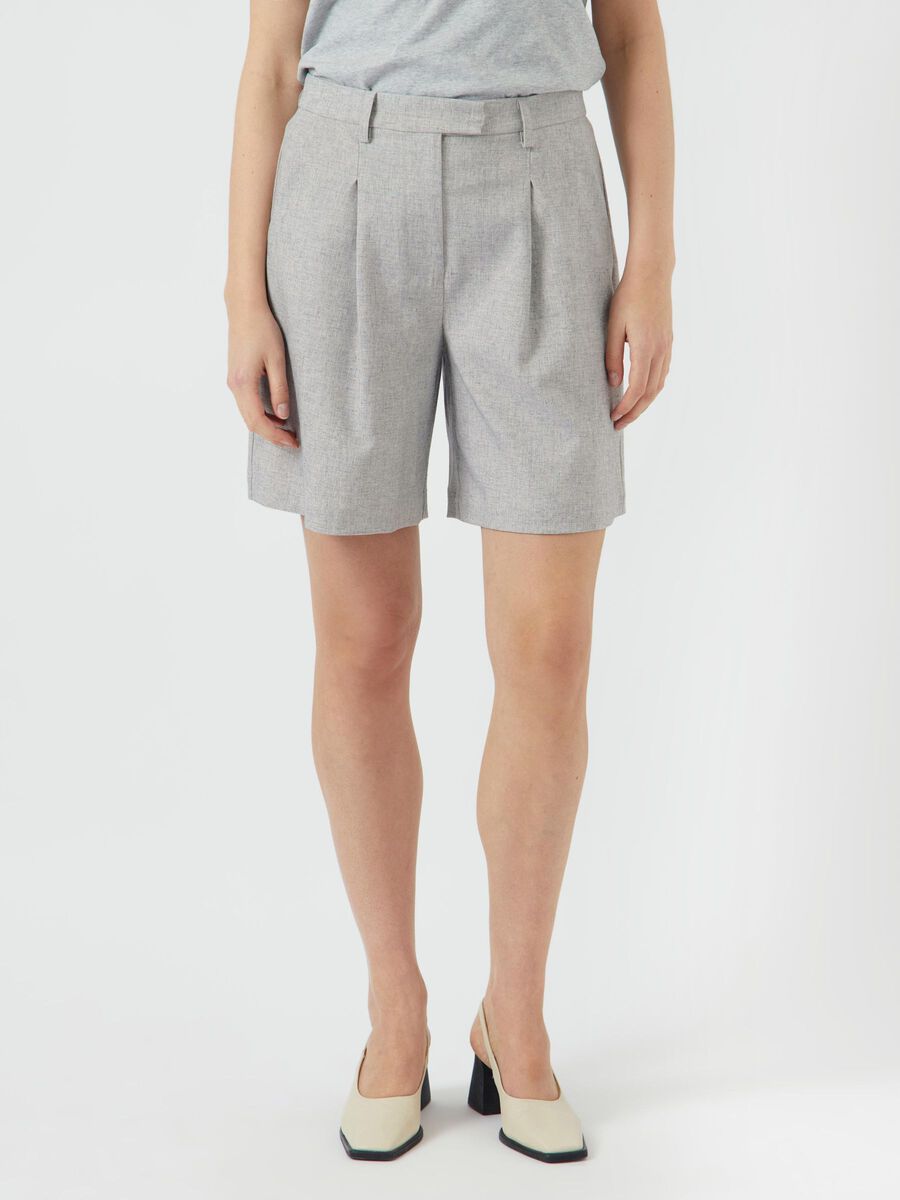 YAS YASRIU SHORTS, Light Grey Melange, highres - 26037796_LightGreyMelange_003.jpg