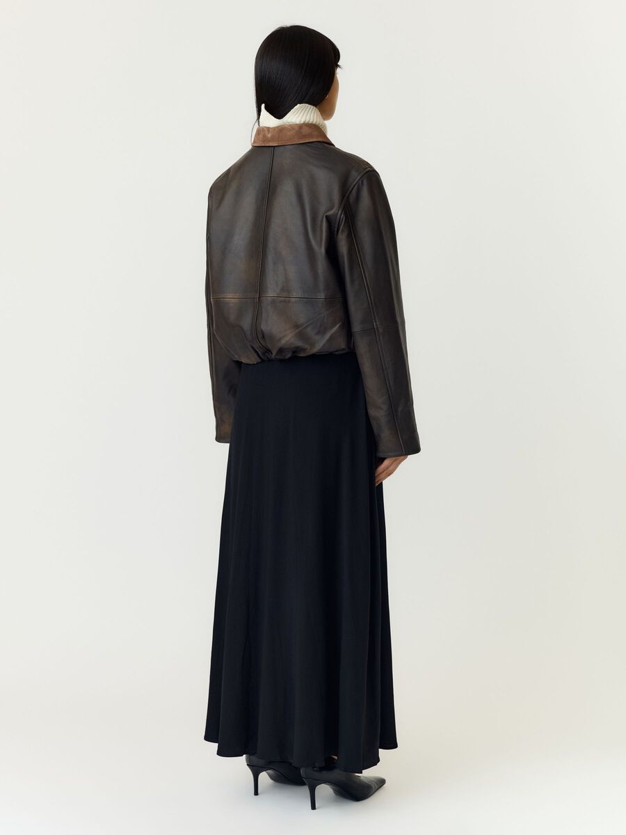 Carousel image 2 YASFEROS LS  LEATHER JACKET, Coffee Bean