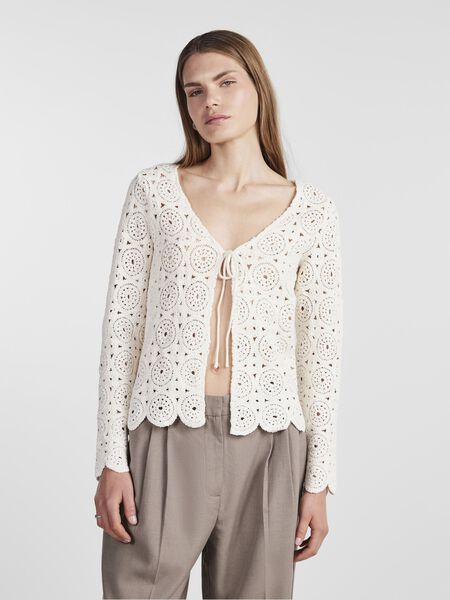 Y.A.S YASLOMIA KNITTED CARDIGAN, Star White, highres - 26031164_StarWhite_003.jpg