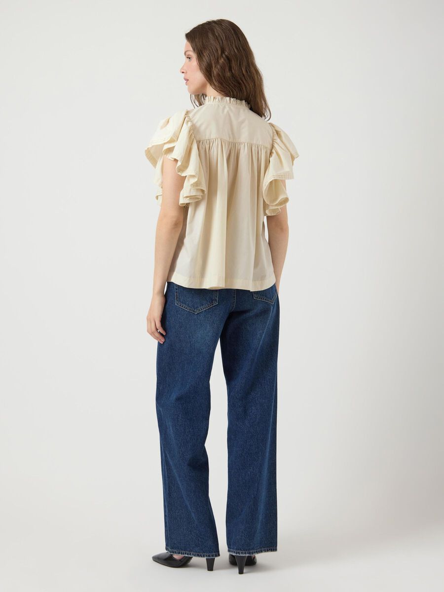 YAS YASLUERA SHORT SLEEVED BLOUSE, Birch, highres - 26039620_Birch_004.jpg