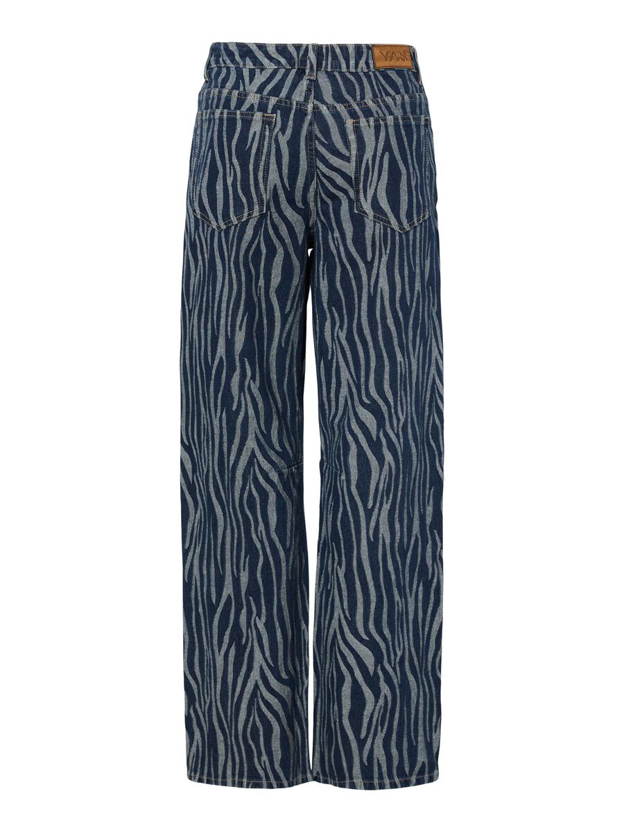 Carousel image - YASLORA MW STRAIGHT FIT JEANS, Dark Blue Denim | 6