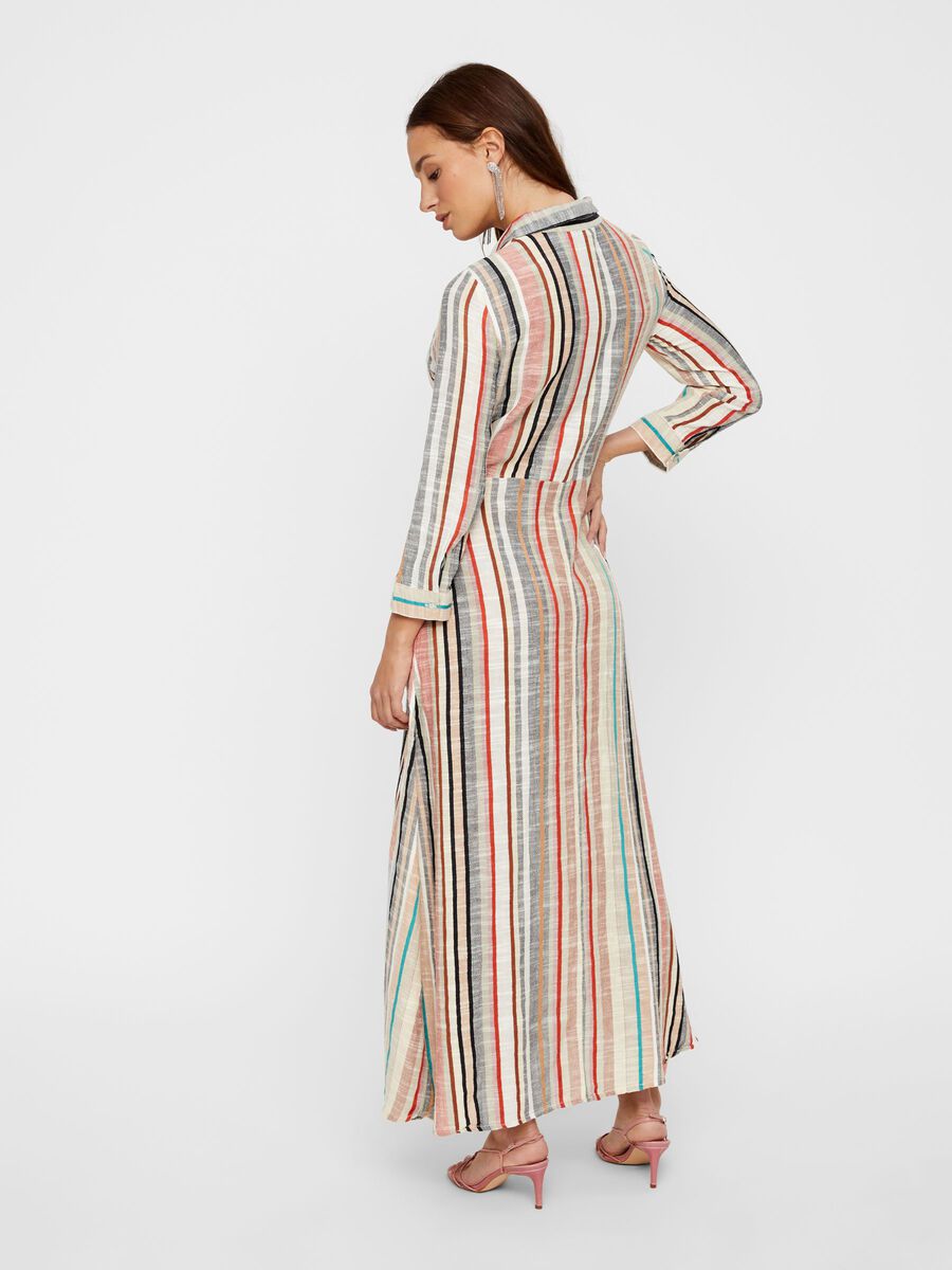YAS STRIPED COTTON-BLEND MAXI DRESS, Star White, highres - 26015211_StarWhite_701563_004.jpg