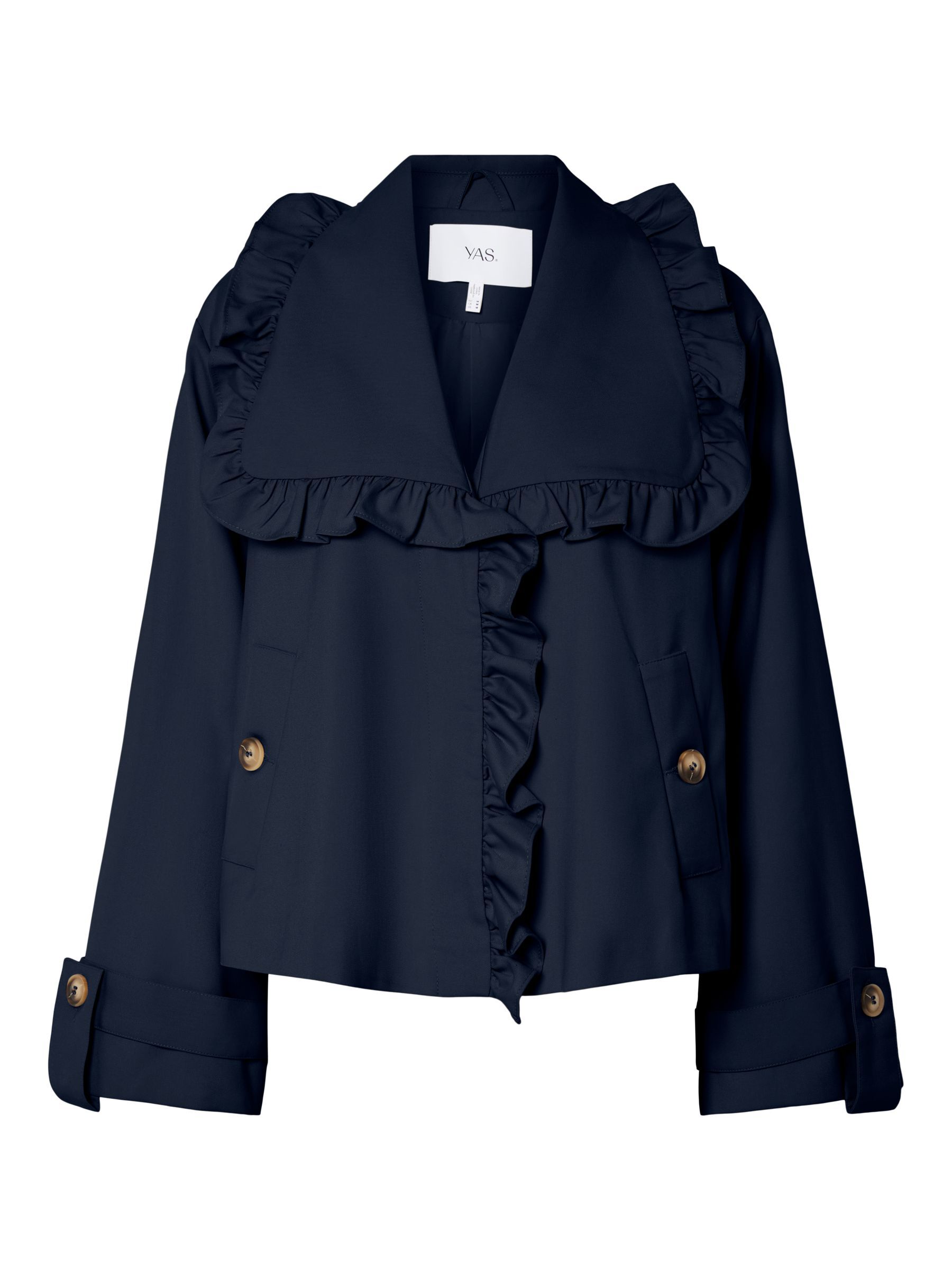 YASELSANA SHORT TRENCHCOAT | Blue | YAS® Denmark
