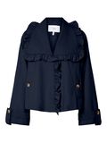 Product image thumbnail - YASELSANA SHORT TRENCHCOAT, Navy Blazer | 5