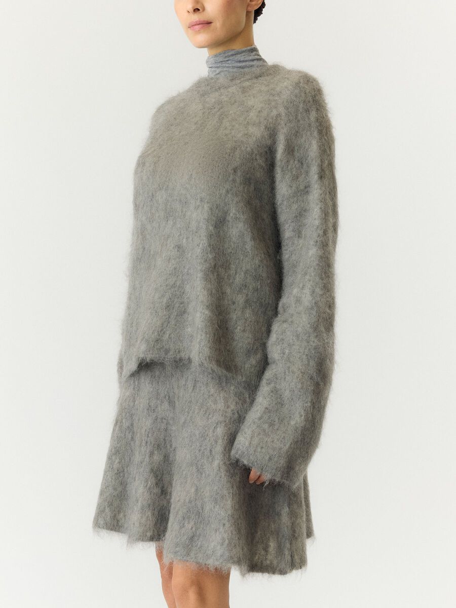 Carousel image 3 YASTILDE LS  PULLOVER, Light Grey Melange