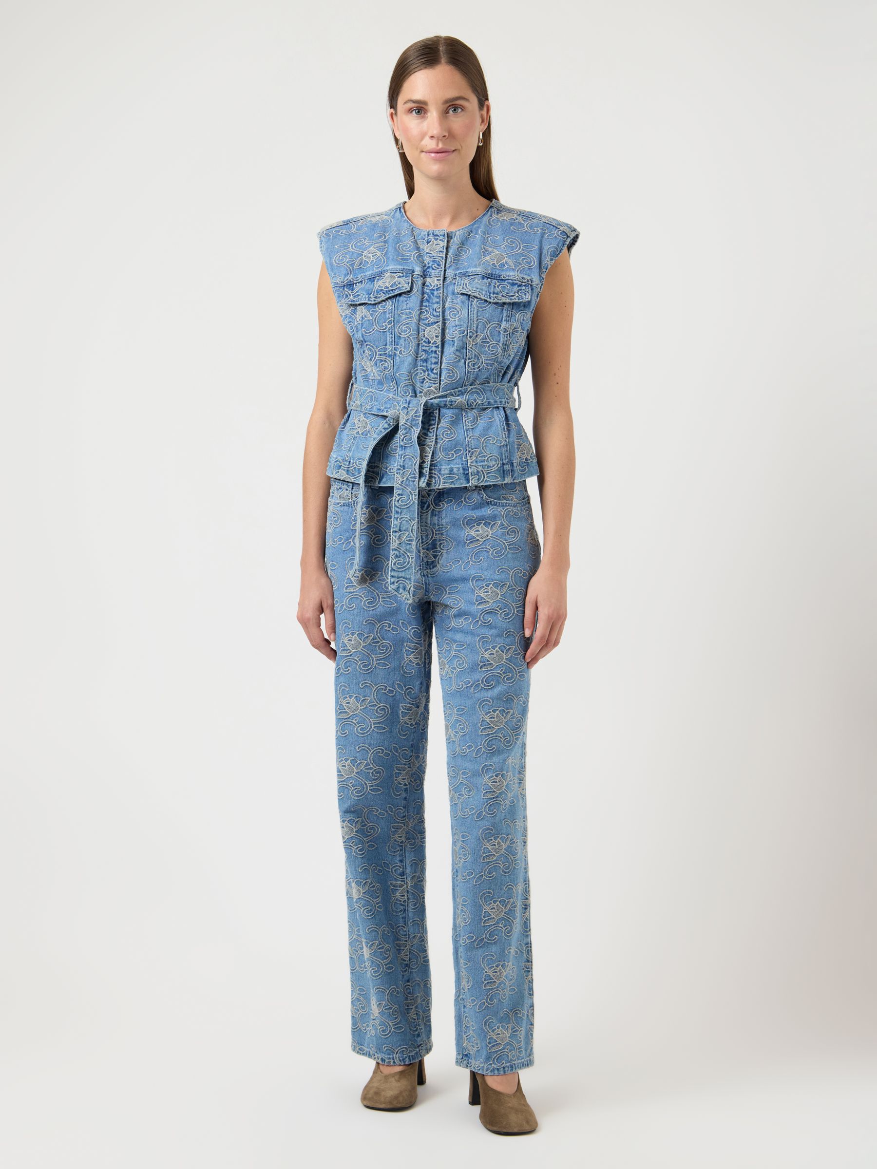 トップス YASHIKI Kusamoe Vest(PALE BLUE) YASHIKI - Shiraiki Vest(SAX BLUE) | Salty