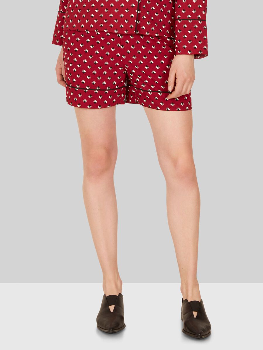 Y.A.S PATTERNED SHORTS, Red Plum, highres - 26012282_RedPlum_644679_003.jpg