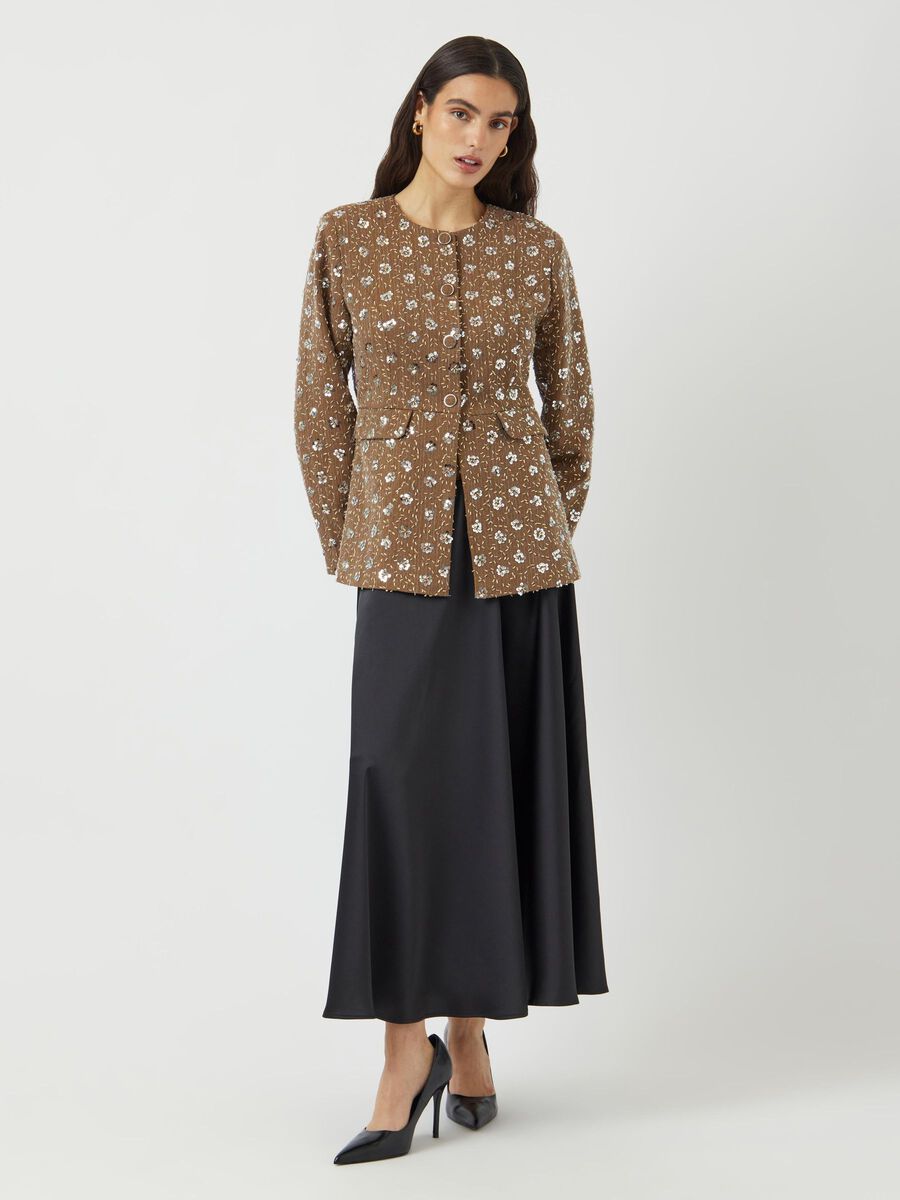 Carousel image - YASSOLLER - SEQUINS BLAZER, Taupe Gray | 4