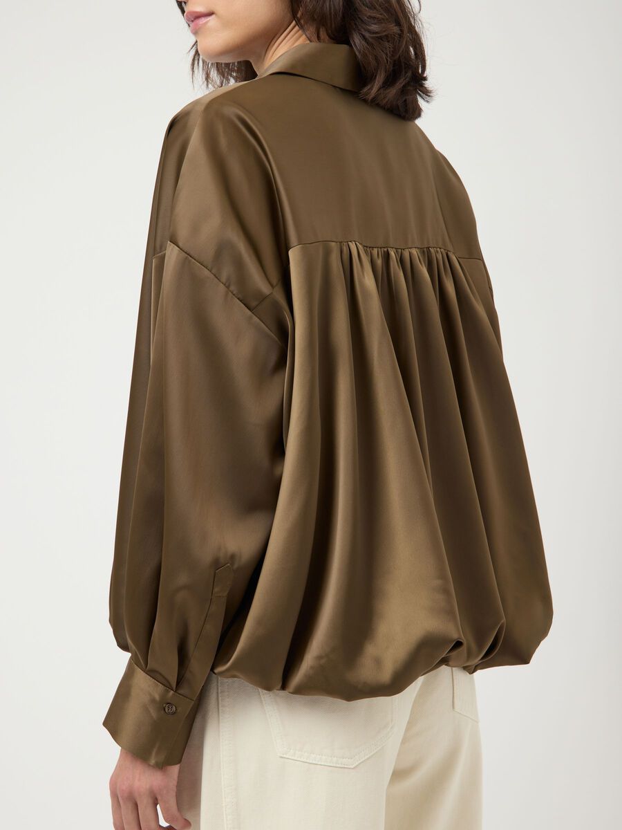 Carousel image - YASPELLA - OURLET ARRONDI CHEMISE, Teak | 3